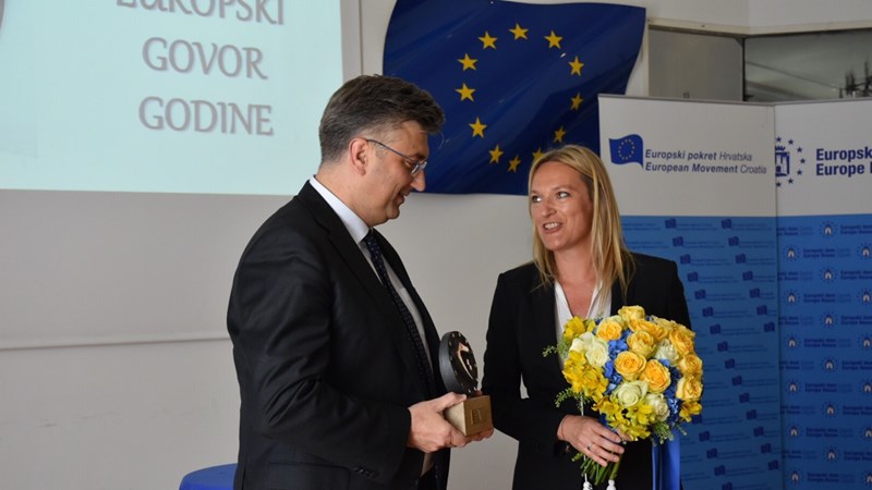 Nagrada za Europski govor godine: Članstvo u EU čini život naših građana boljim i kvalitetnijim